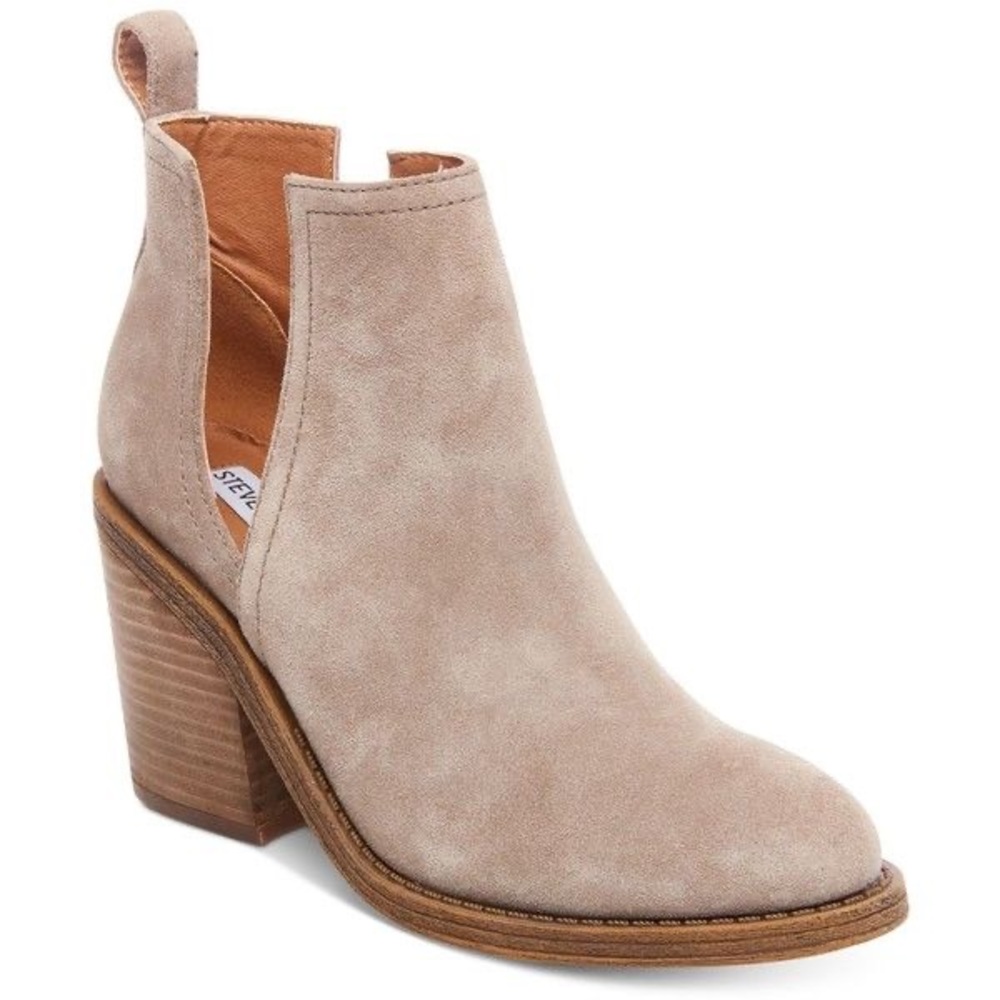Steve Madden Genuine Leather Suede Booties